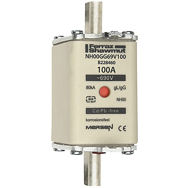 Mersen NH-Sicherungseinsatz SF Gr.00 gG 100A/690VKM NH00GG69V100